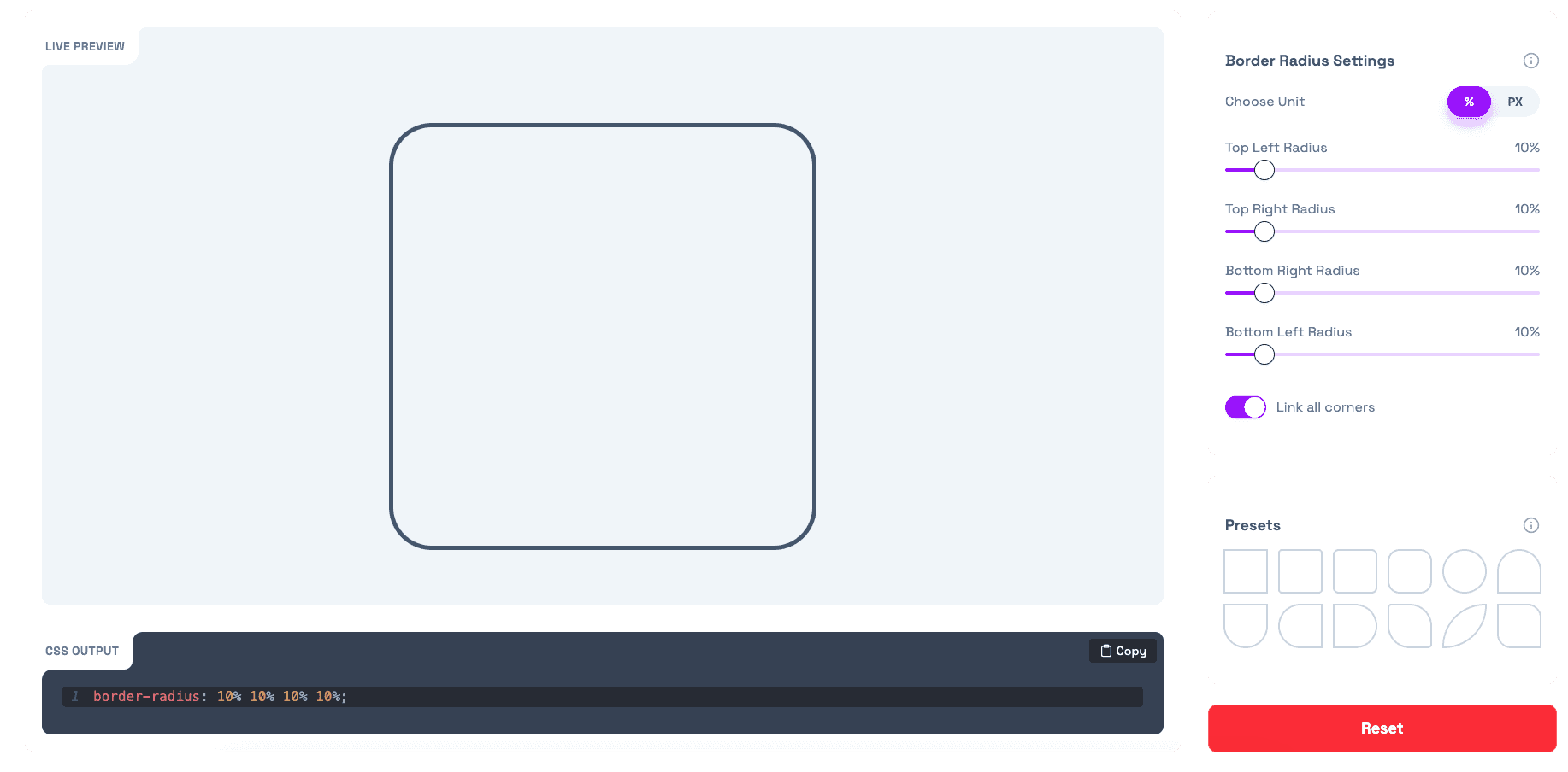 Border Radius Generator
