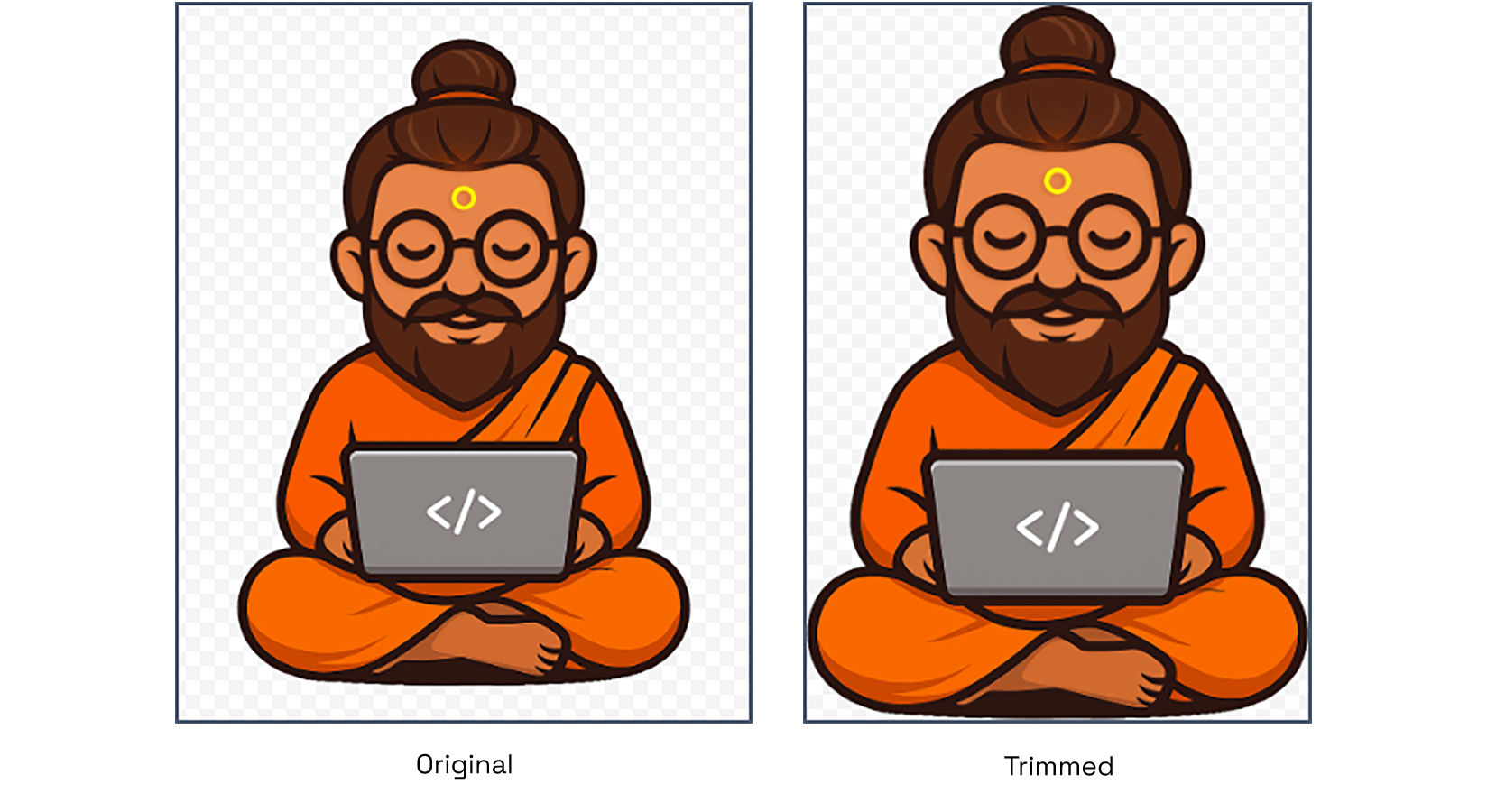 Example image with transparent whitespace before trimming